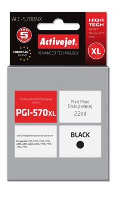 Activejet ACC-570BNX inkt (vervanging voor Canon PGI-570Bk XL; Supreme; 22 ml; zwart)