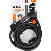 AXA Resolute C8-180 Kabelslot Combinatie - Zwart - thumbnail