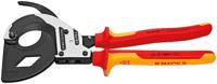 Knipex 95 36 320 Ratel-kabelsnijder Geschikt voor (striptechniek) Aluminium- en koperkabel, een- en meerdraads 60 mm 600 mm² - thumbnail