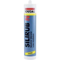 Soudal Silirub 2 | Siliconenkit | Glanzend Wit | 300 ml - 102066 - thumbnail