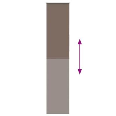 Rolgordijn verduisterend koffie 50x210 cm stofbreedte 45,7 cm Rolgordijn verduisterend koffie 50x210 cm stofbreedte 45,7 cm