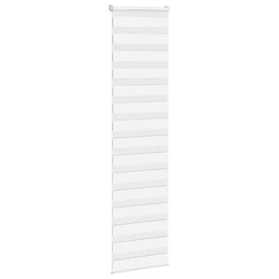 VidaXL Zebra rolgordijn 55x230 cm stofbreedte 50,9 cm polyester wit VidaXL Zebra rolgordijn 55x230 cm stofbreedte 50,9 cm polyester wit