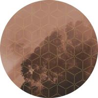 Komar Le Jardin; Komar Dots Behangcirkel New Morning - D1-084 - thumbnail