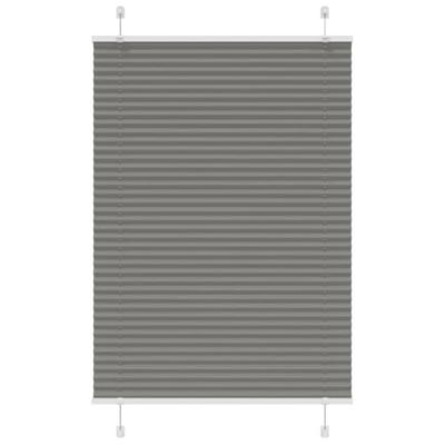 VidaXL Plissé rolgordijn 90x100 cm stofbreedte 89,4 cm antraciet