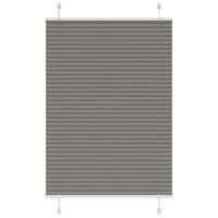 VidaXL Plissé rolgordijn 100x100 cm stofbreedte 99,4 cm antraciet - thumbnail