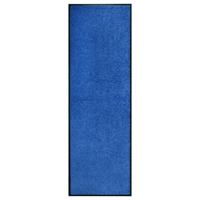VidaXL Deurmat wasbaar 60x180 cm blauw - thumbnail