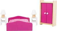 Small Foot houten poppenhuis meubeltjes slaapkamer, 6dlg. - thumbnail