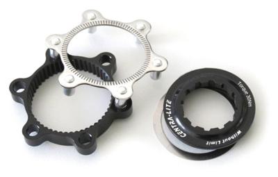 XLC Naafd centerlock adapter 6 noks zw/zi