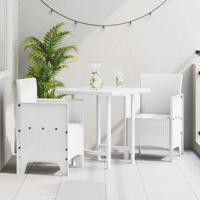Tuinstoel 2 pcs Wit 53 x 49 x 85 cm PP - thumbnail