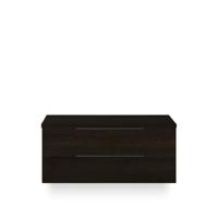 Seville Badmeubelset 120 cm - 2 laden Dsu - Wastafel Blad Black Oak Edge greep - thumbnail