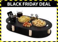 JENS Living Snack & Ontbijt plank - Mini bar - 50 x 30 x 11 cm - Zwart - thumbnail