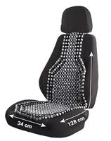 HP Autozubehör Stoelverkoeling Holzkugel Massagefunctie 19116 Antraciet - thumbnail