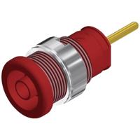 SKS Hirschmann SEB 2630 S1,9 Veiligheids-labconnector, female Bus, inbouw verticaal Stift-Ø: 4 mm Rood 1 stuk(s) - thumbnail