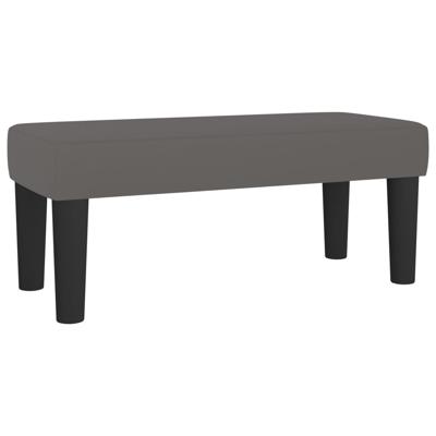 Boxspring met matras kunstleer grijs 160x200 cm
