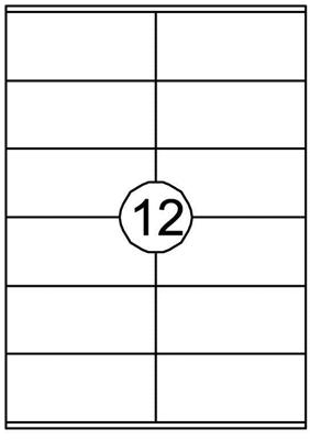 Etiket quantore 105x48mm 1200st | 10 stuks