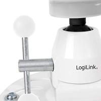 LogiLink BP0056 Beamer-plafondbeugel Plafondhouder, In hoogte verstelbaar, Kantelbaar en zwenkbaar Afstand vloer-plafond (max.): 135 mm Wit - thumbnail