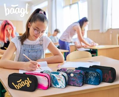 Baagl School etui Leafs 1-rits Baagl School etui Leafs 1-rits