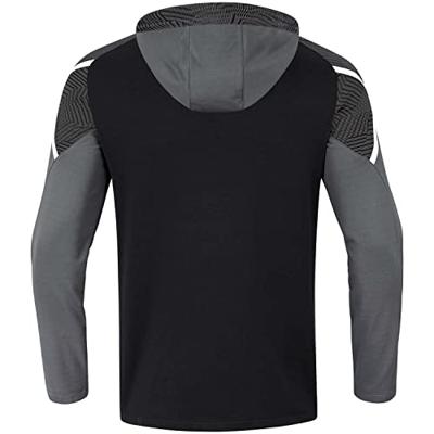 JAKO 6722 Sweater Met Kap Performance - Zwart/Antra Light - 4XL