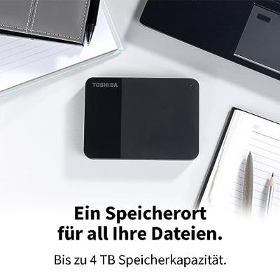 Toshiba Canvio Ready 2TB Externe harde schijf Zwart