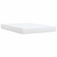 Boxspring met matras kunstleer wit 160x200 cm - thumbnail