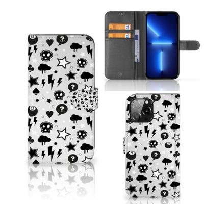 Telefoonhoesje met Naam iPhone 13 Pro Max Silver Punk Telefoonhoesje met Naam iPhone 13 Pro Max Silver Punk