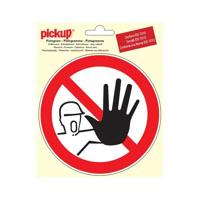 Pictogram rond 15 cm Sticker Bochtig Pickup - Pickup - thumbnail