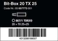 Wera Bit-Box 20 TX 25, 20-delig - 1 stuk(s) - 05057773001 - thumbnail