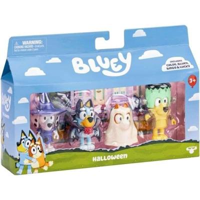 Figurenboxset - BLUEY - Kostuums - 4 beweegbare figuren - Accessoires inbegrepen