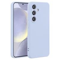 Lunso Samsung Galaxy S25 hoesje - Flexibel siliconen Backcover - Paars - thumbnail