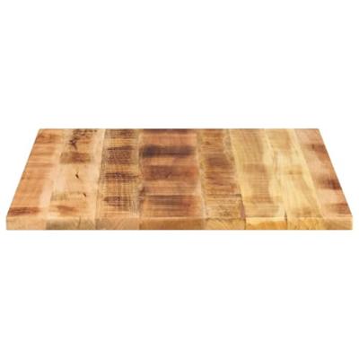 Tafelblad rechthoekig 90x80x2,5 cm massief ruw mangohout