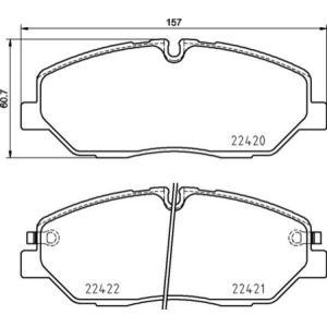 Remblokkenset, schijfrem P30090