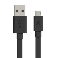 Xtorm Flat USB to Micro USB cable (3m) Black - thumbnail
