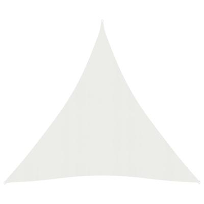 VidaXL Zonnezeil 160 g/m² 5x6x6 m hdpe wit