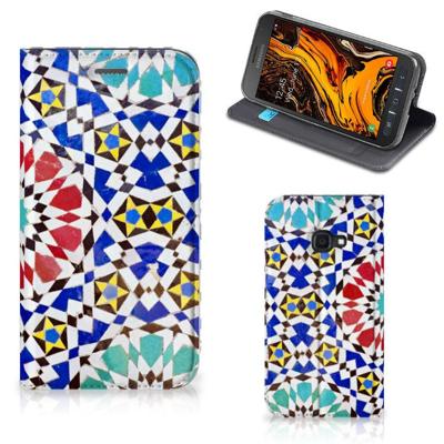 Samsung Galaxy Xcover 4s | Standcase | Mozaïek Samsung Galaxy Xcover 4s | Standcase | Mozaïek