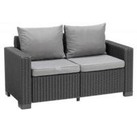 California loungestoel 2-zits antraciet - thumbnail