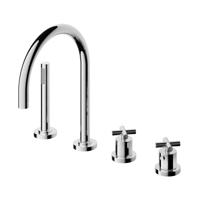 Hotbath Chap Badrandcombinatie Met Uitloop En 2-Weg Stopomstel 063 - Chroom - thumbnail