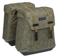 New Looxs fietstas dubbel Alba 34 liter bruin/zwart - thumbnail