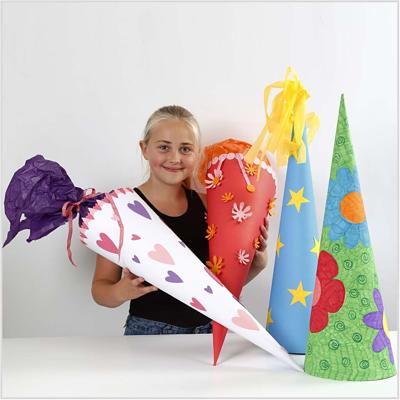 Creativ Company Kegels, h: 68 cm, d 20 cm, wit, 5 stuk/ 1 doos - thumbnail