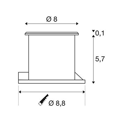 SLV Dasa Flat 228412 Buitenlamp (inbouw) LED vast ingebouwd LED 4.3 W RVS (geborsteld)