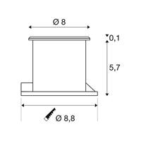 SLV Dasa Flat 228412 Buitenlamp (inbouw) LED vast ingebouwd LED 4.3 W RVS (geborsteld) - thumbnail