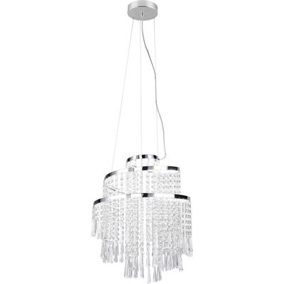 LED Hanglamp 30W Chroom Metaal - Dimbaar & Aanpasbare Kleur