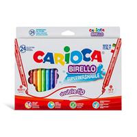 Carioca viltstift Dubbelpunter Birello Superwashab 24 stiften - thumbnail