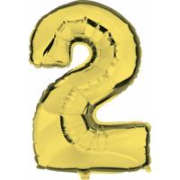 XL Folieballon 2 (90cm) Goud - thumbnail