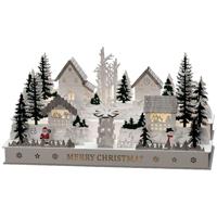 Konstsmide 3265-210 LED-silhouet Dorp Warmwit LED Wit Timer - thumbnail