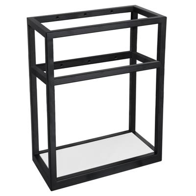 Handdoekhouder Fontein Differnz Hura L Gecoat Staal 40x22x50 Cm Zwart