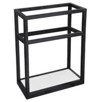 Handdoekhouder Fontein Differnz Hura L Gecoat Staal 40x22x50 Cm Zwart - thumbnail