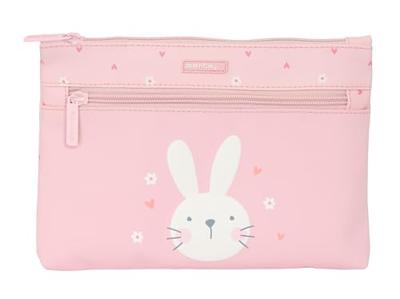 Schoolpennenzak Safta Bunny Roze 23 x 16 x 3 cm Konijn Schoolpennenzak Safta Bunny Roze 23 x 16 x 3 cm Konijn