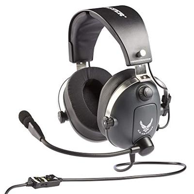 Thrustmaster T.Flight U.S. Air Force Edition-DTS Over Ear headset Kabel Stereo Grijs Headset, Volumeregeling, Microfoon uitschakelbaar (mute) Gamen Thrustmaster T.Flight U.S. Air Force Edition-DTS Over Ear headset Kabel Stereo Grijs Headset, Volumeregeling, Microfoon uitschakelbaar (mute) Gamen