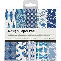 Creativ Company Design papierblok blauw, 50 vellen - thumbnail