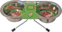 Boon Rvs standaard incl. 2 bakken 10.5cm - thumbnail